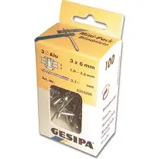 GESIPA NAGEL AL/ST 3,0 X 12 MINI-PACK