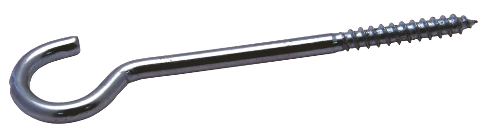SCHROEFHAKEN MET KLEINE HAAK 4.40X75/100 IJZER GEGALVANISEERD
