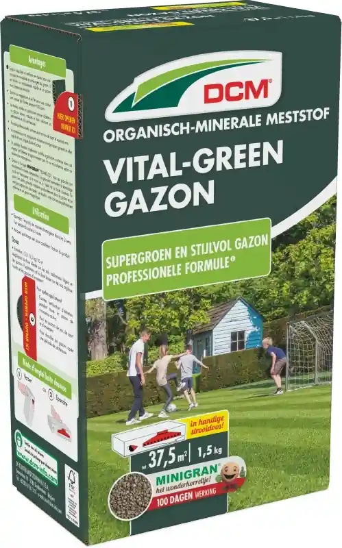 DCM GAZONVOEDING VITAL-GREEN 37,5 M² (1,5 KG)