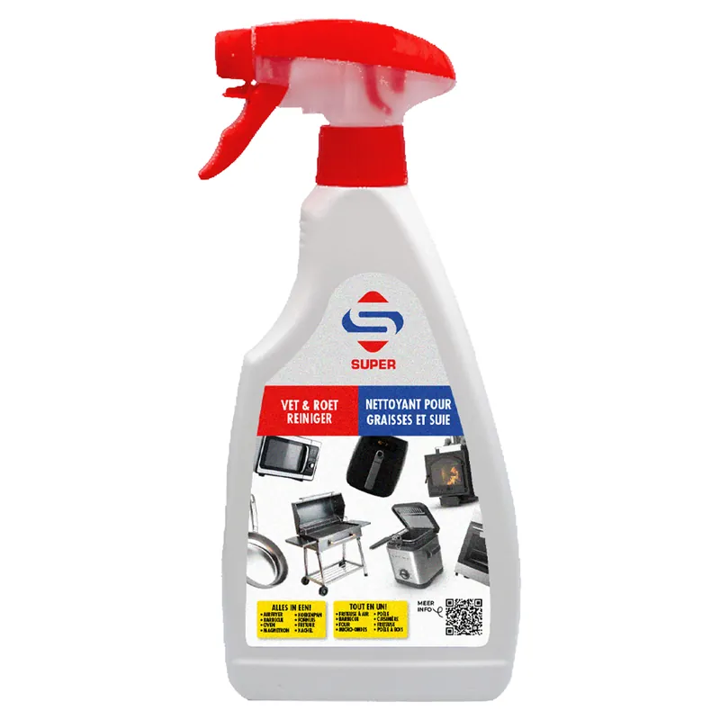 SUPER VET EN ROET REINIGER (BBQ EN OVEN) 500ML