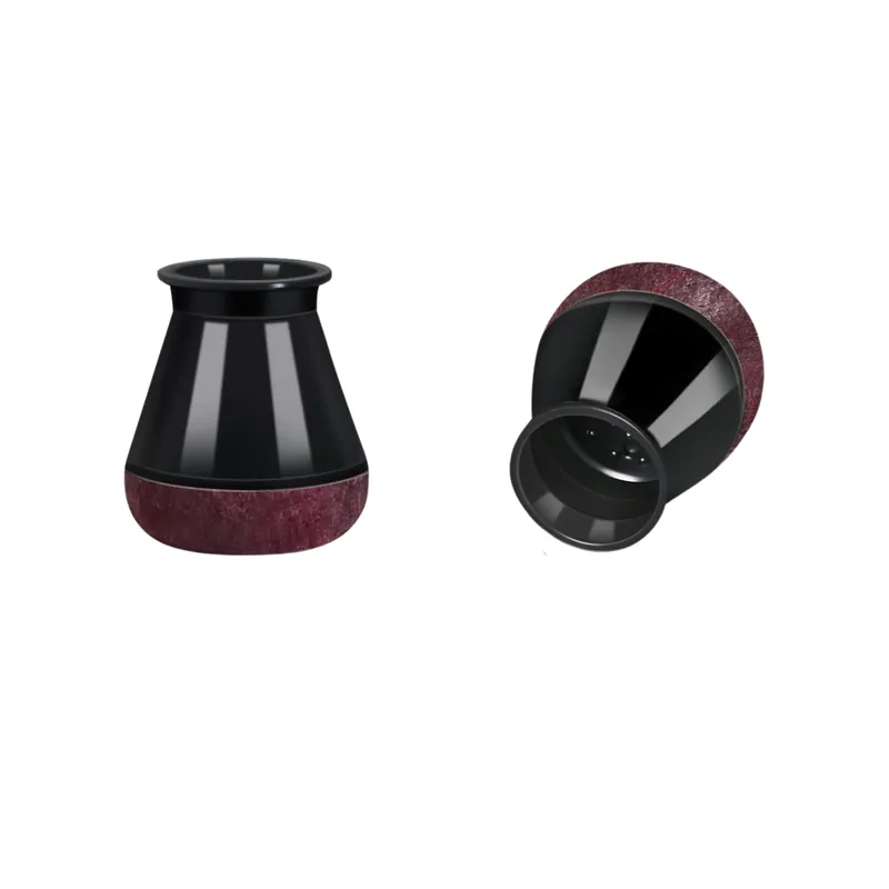 STOELPOOTDOP MET VILT FELINE ROND 14 TOT 20 MM ZWART 8 ST