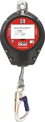 VALBEVEILIGINGSAPPARAAT EN 360 GEWICHT CA. 1,5KG BAND 5,5M VOOR HORIZONTALE/VE