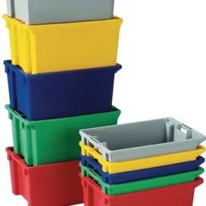 DRAAISTAPELBAK PP GEEL L400XB280XH180MM