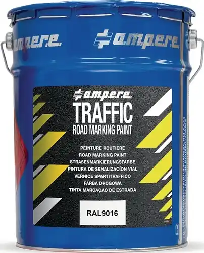 WEGMARKERINGSVERF TRAFFIC ROAD MARKING PAINT 5KG WIT AMPERE