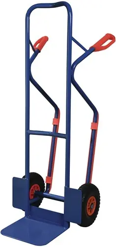 STEEKWAGEN MET GLIJ-IJZER HOOGTE 1300 MM SCHEP-L250XB320MM PU-WIELEN DRAAGVERMOG