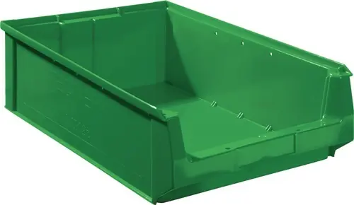 MAGAZIJNBAK L500/450XB310XH140MM PE GROEN TECWERK