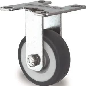 BOKWIEL 75MM 75KG MASSIEF RUBBER GLIJLAGER 67 X 60MM TECWERK