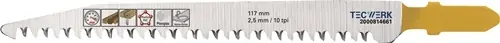 DECOUPEERZAAGBLAD TOTALE LENGTE 117 MM TANDVERDELING 2,5 MM HCS 5 STUKS / KAART