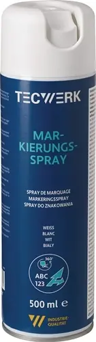 MARKERINGSSPRAY WIT 500 ML SPUITBUS TECWERK