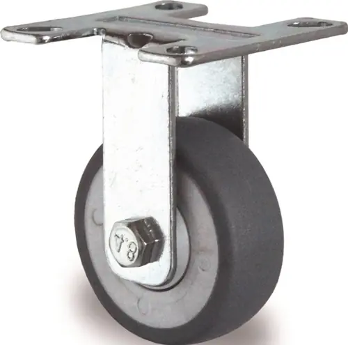 BOKWIEL 100MM 100KG MASSIEF RUBBER KOGELLAGER 77 X 67MM TECWERK