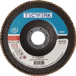 LAMELLENSLIJPSCHIJF D. 125 MM KORRELING 40 CONISCH RVS KERAMISCHE KORREL CO TW