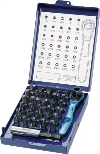 BITASSORTIMENT 32-DELIG SLEUF/PH/PZD/T/6KT./BITRATEL TECWERK