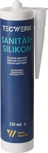SANITAIR-SILICOON TRANSPARANT 310 ML PATROON TECWERK