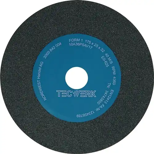 SLIJPMACHINESCHIJF D.175XB25X32MM 60 MODEL A NORMALE KORUND TECWERK