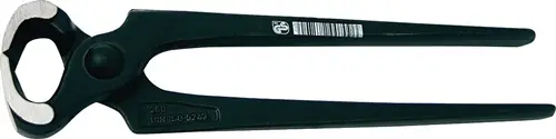 NIJPTANG TOTALE LENGTE 250 MM HOOFD GEPOLIJST TANG ZWART GELAKT TECWERK