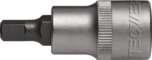 DOPSLEUTELBIT 1/2 INCH BINNEN-6-KANT SLEUTELWIJDTE 7 MM LENGTE 55 MM TECWERK