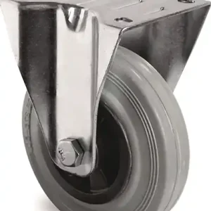 BOKWIEL 100 MM 75 KG VOLLEDIG VAN RUBBER 105 X 80 MM POLYPROPYLEEN TECWERK
