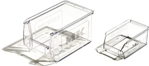 MAGAZIJNBAK L160/140XB100XH75MM SAN TRANSPARANT TECWERK