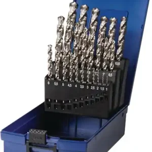 SPIRAALBOREN-SET DIN 338 TYPE UNI NOMINALE-Ø 1-13X0,5 MM HSS-CO 25-DELIG KUNSTST