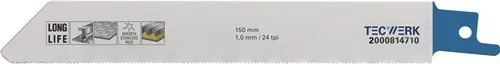 RECIPROZAAGBLAD LENGTE 150 MM TANDVERDELING TPI 14 1,8 MM 100 STUKS / KAART TECW