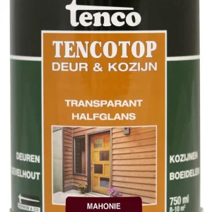 TENCOTOP DEUR & KOZIJN TRANSPARANT MAHONIE 0,75