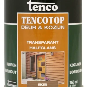 TENCOTOP DEUR & KOZIJN TRANSPARANT EIKEN 0,75