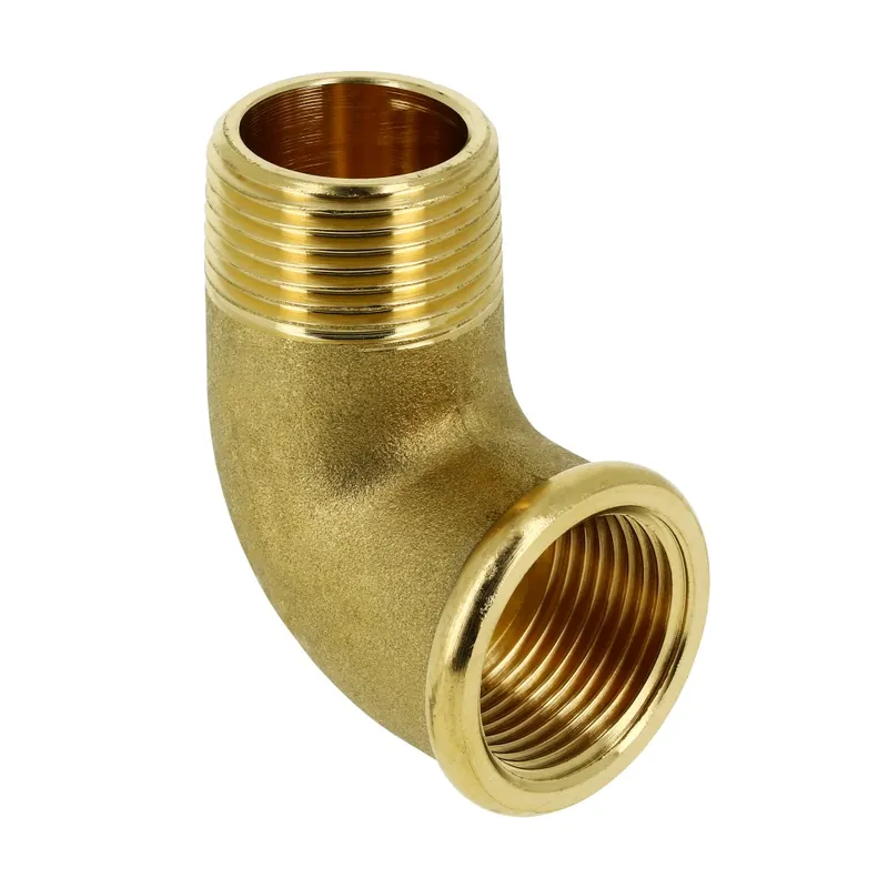 BONFIX DRAAD MESSING KNIE 3/4" BI.DR. X 3/4" BU.DR. CONISCH