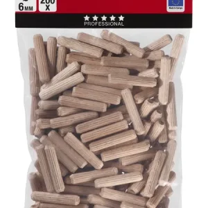 200 HOUTENDUVELS 6 MM