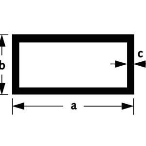 BUIS RH ALU BRUTE 40X20X2MM 2M