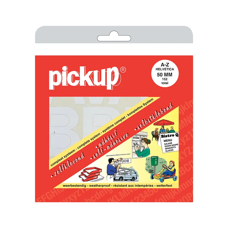 LETTERBOEK HELVETICA WIT 50 MM 152 LETTERS EN LEESTEKENS