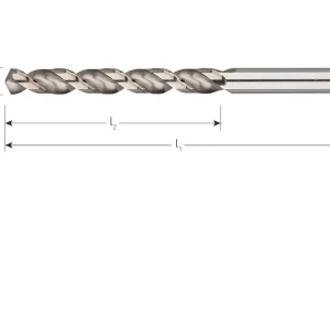 HSS-G SPIRAALBOOR, DIN 338, TYPE W (ALUMINIUM), ø5,1