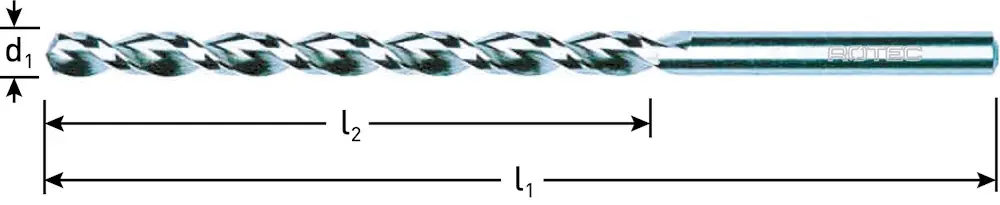 HSS-G SPIRAALBOOR, DIN 340, TYPE TLS500, ø7,5X102X156