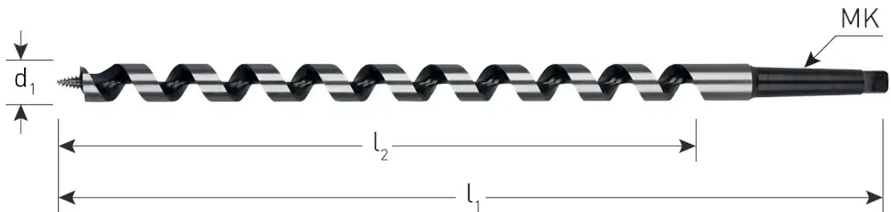 SLANGENBOOR GOLD-LINE, MK 2, ø26X385/460 AZOBE