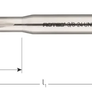 HSS-E MACHINETAP '800', DOORLOPEND, DIN 371, UNF NO.8-36