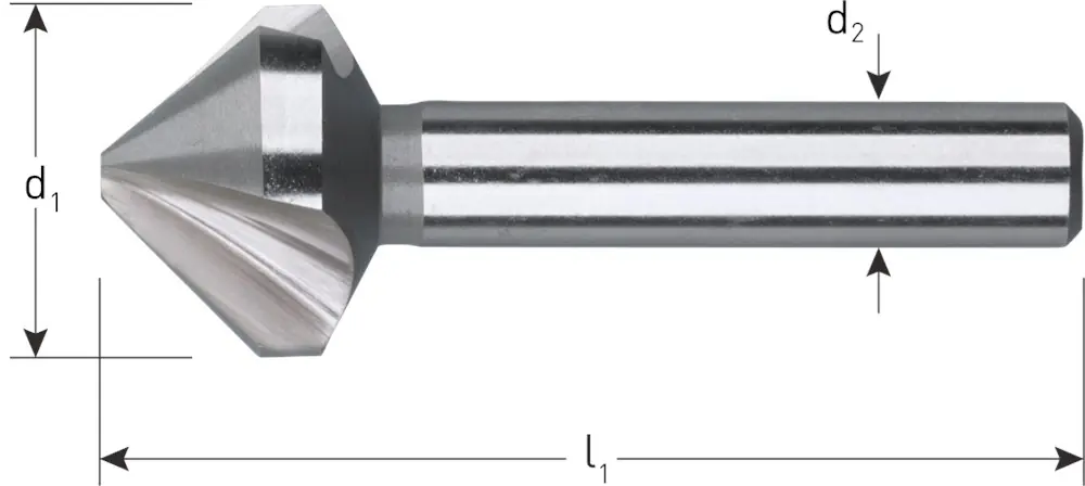 HSS-G VERZINKFREES 90°, DIN 335C, ø10,4 (M5)