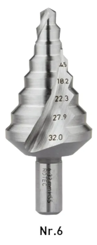 HSS TRAPPENBOOR NR.6 / ø6-32