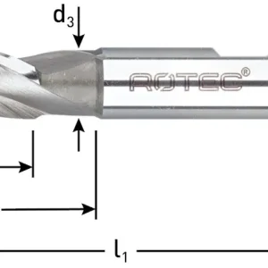 HSS-E UNIVERSEELFREES, DIN 884, KORT, ONGECOAT, ø18