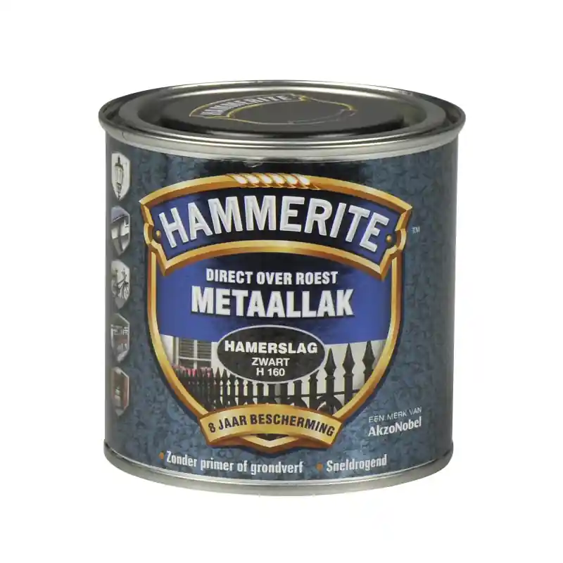 HAMMERITE HAMERSLAG ZWART 250ML