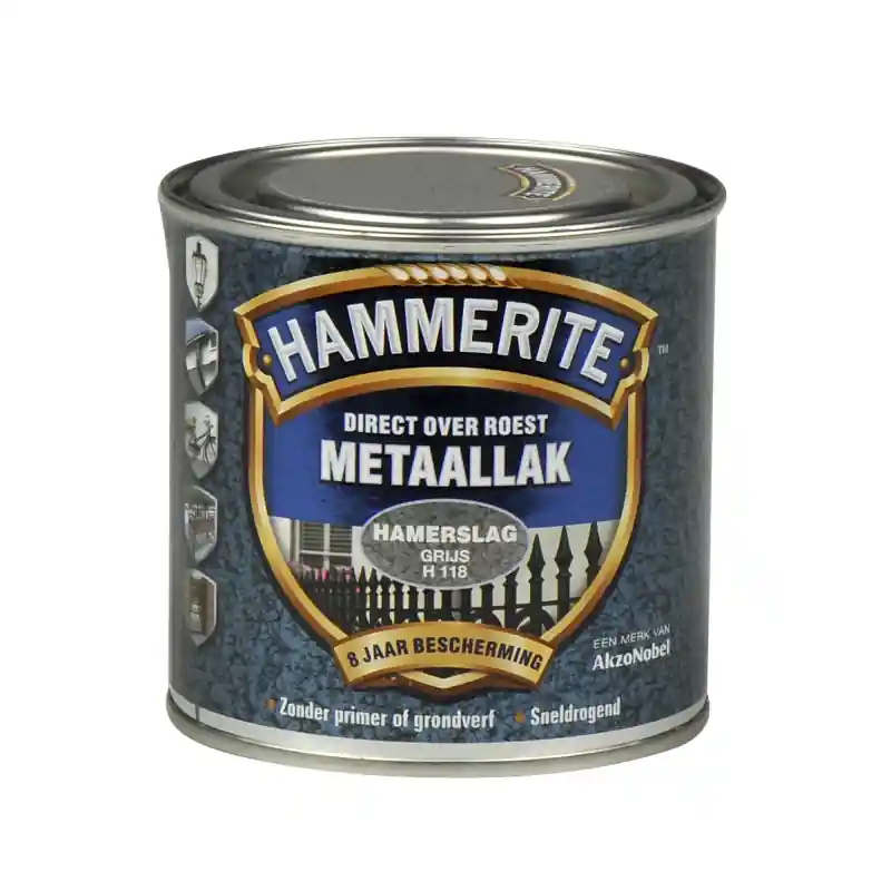 HAMMERITE HAMERSLAG GRIJS 250ML