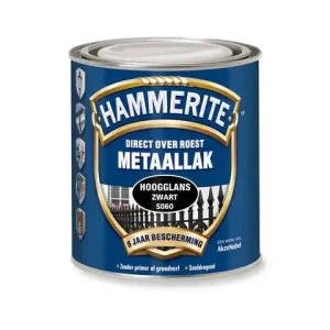 HAMMERITE HOOGGLANS ZWART 250ML