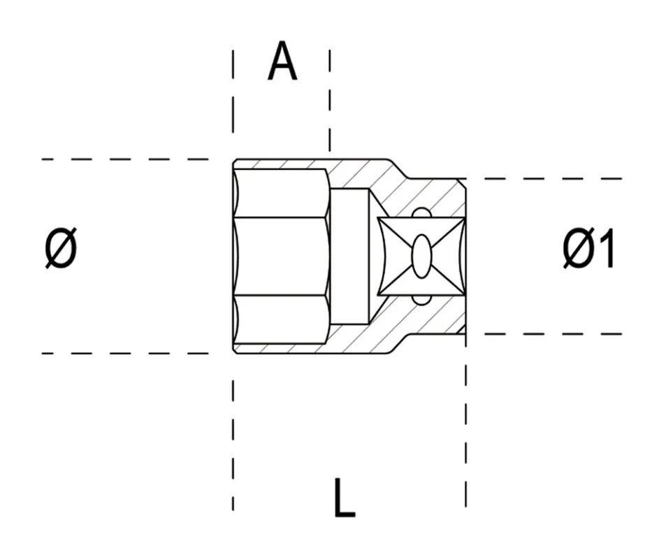 BETA 920A 25-DOPSLEUTELS ZESKANT