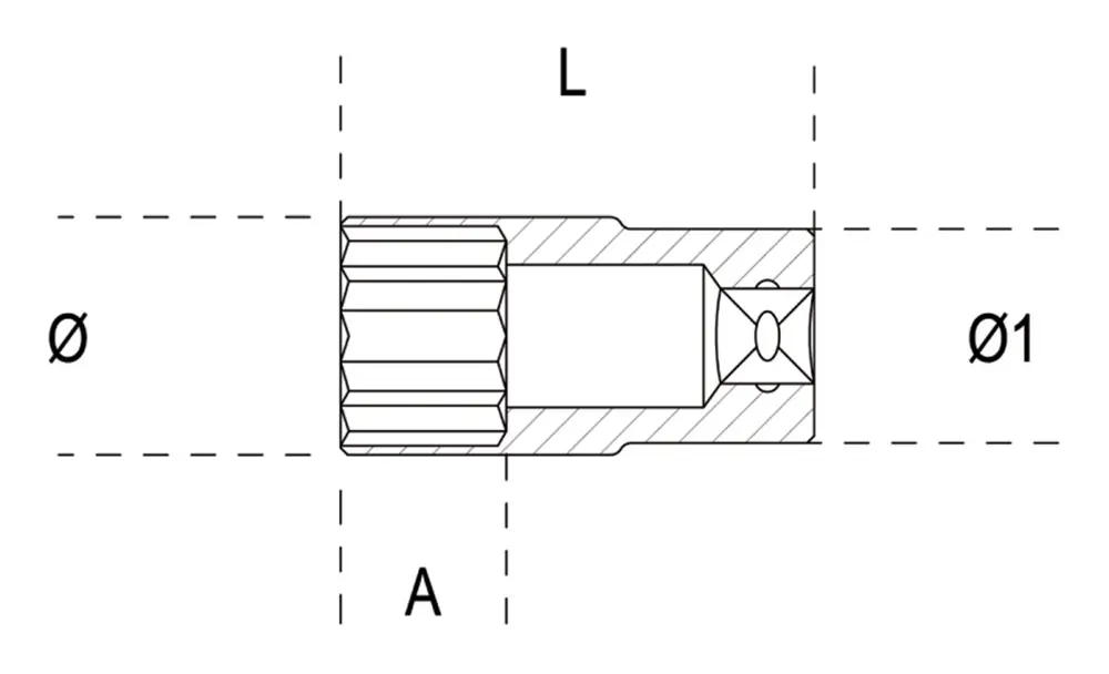 BETA 920BL 17-DOPSLEUTELS TWAALFKANT, LANGE