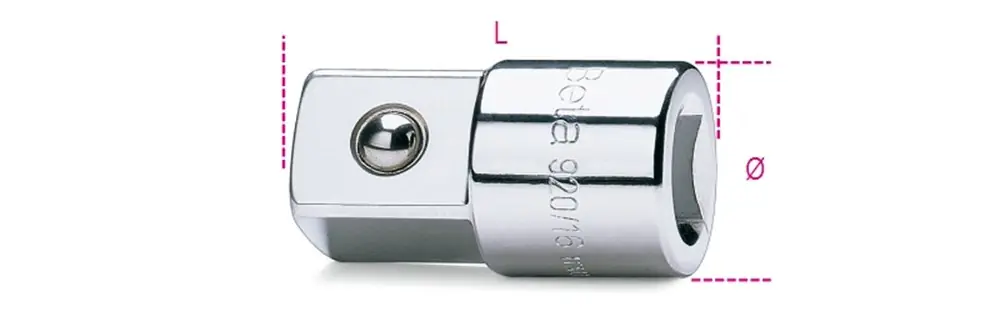 BETA 920/16-VERLOOPDOP 1/2" NAAR 3/4"