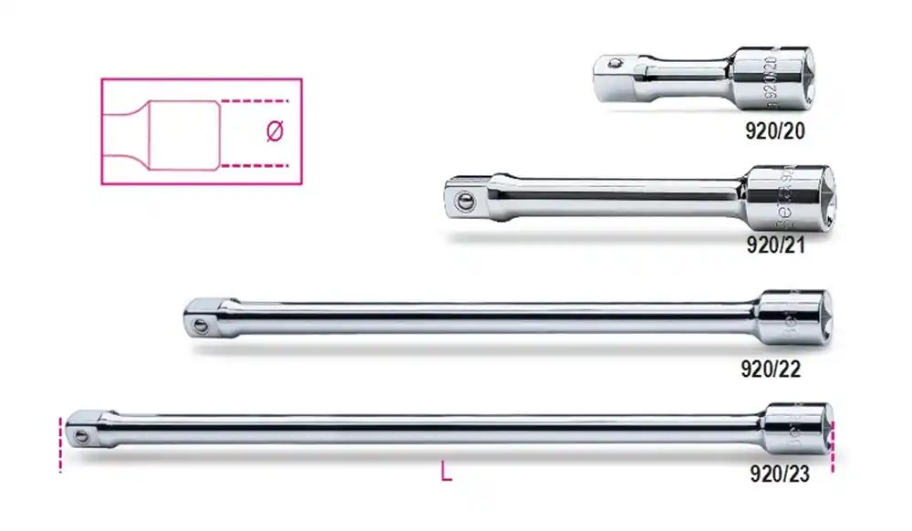 BETA 920/21-1/2" VERLENGSTUKKEN