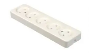 TAFELCONTACTDOOS 5VOUDIG WIT ZONDER RA SCHROEFBAAR WIT ZONDER SNOER