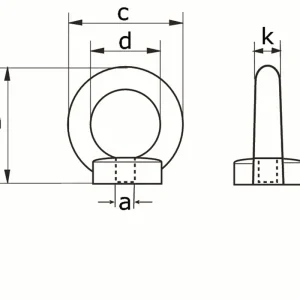 RINGMOER M12 VERZONKEN TYPE 582 (OOGMOER)