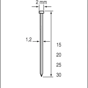 MINIBRAD SKN12 CNK 30 MM DOOS 5MILLE