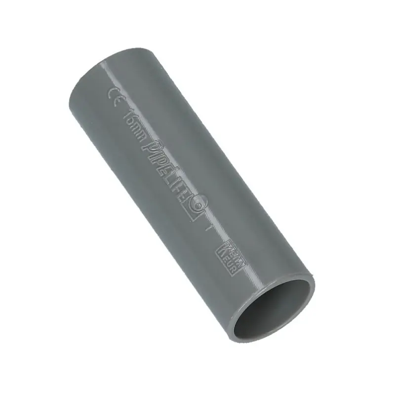 PVC SOK 5/8" 16MM GRIJS SLAGVAST