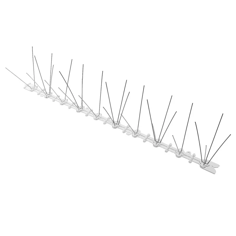 DUIVENPENNENSTROOK KUNSTSTOF BASIS 2 PINS (10 X 2 = 20) RVS A2 50 CM X