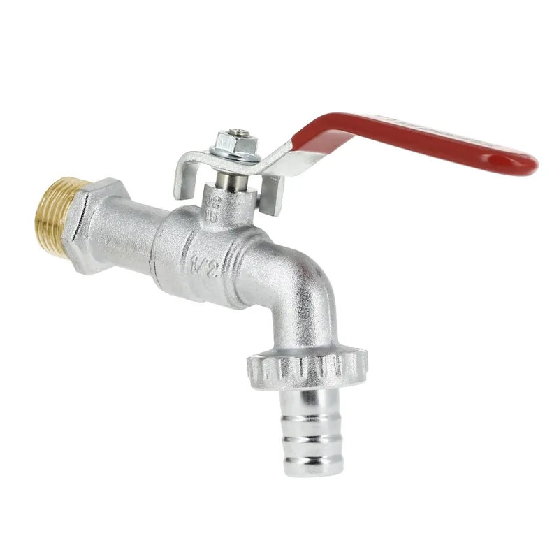 BONFIX KOGELTAPKRAAN MET SLANGAANSLUITING 1/2" VERTIND